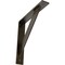 Ekena Millwork Traditional Steel Bracket, Antiqued Pale Gold 2"W x 12"D x 12"H BKTM02X12X12TRAPG - alternate 1